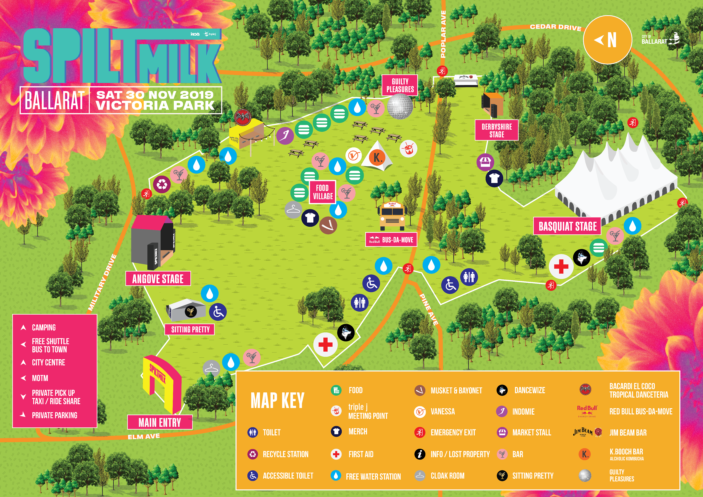 Get your Spilt Milk Set times and maps here! - The AU Review