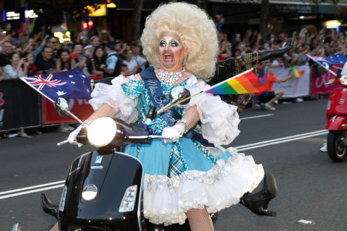 Boys on Bikes at Mardi Gras