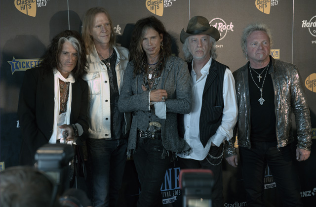 Aerosmith in Australia - photo by Larry Heath of the AU review.