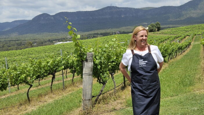 Creekside; Jen Nicita’s vineyard at Our Italian Table cooking school